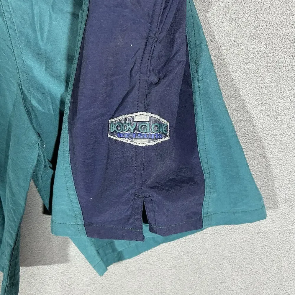 Vintage Body Glove Shorts 80s Made In USA California Surf Board Colorful Size